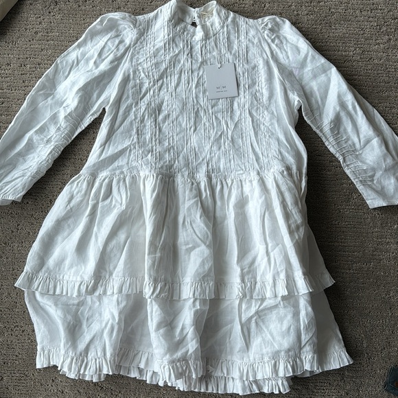 Morton Mac Dalia Dress in White - Picture 2 of 12